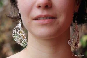 Boucles d'oreilles Araneidae de la créatrice de bijoux Garance BRIN