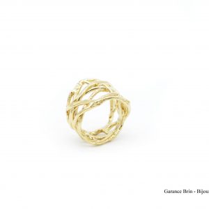 Bague "Brut de toile"