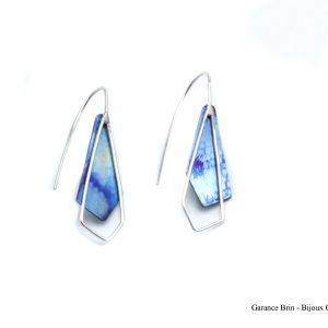Boucles d'oreilles longues "Grand cheminement fil"