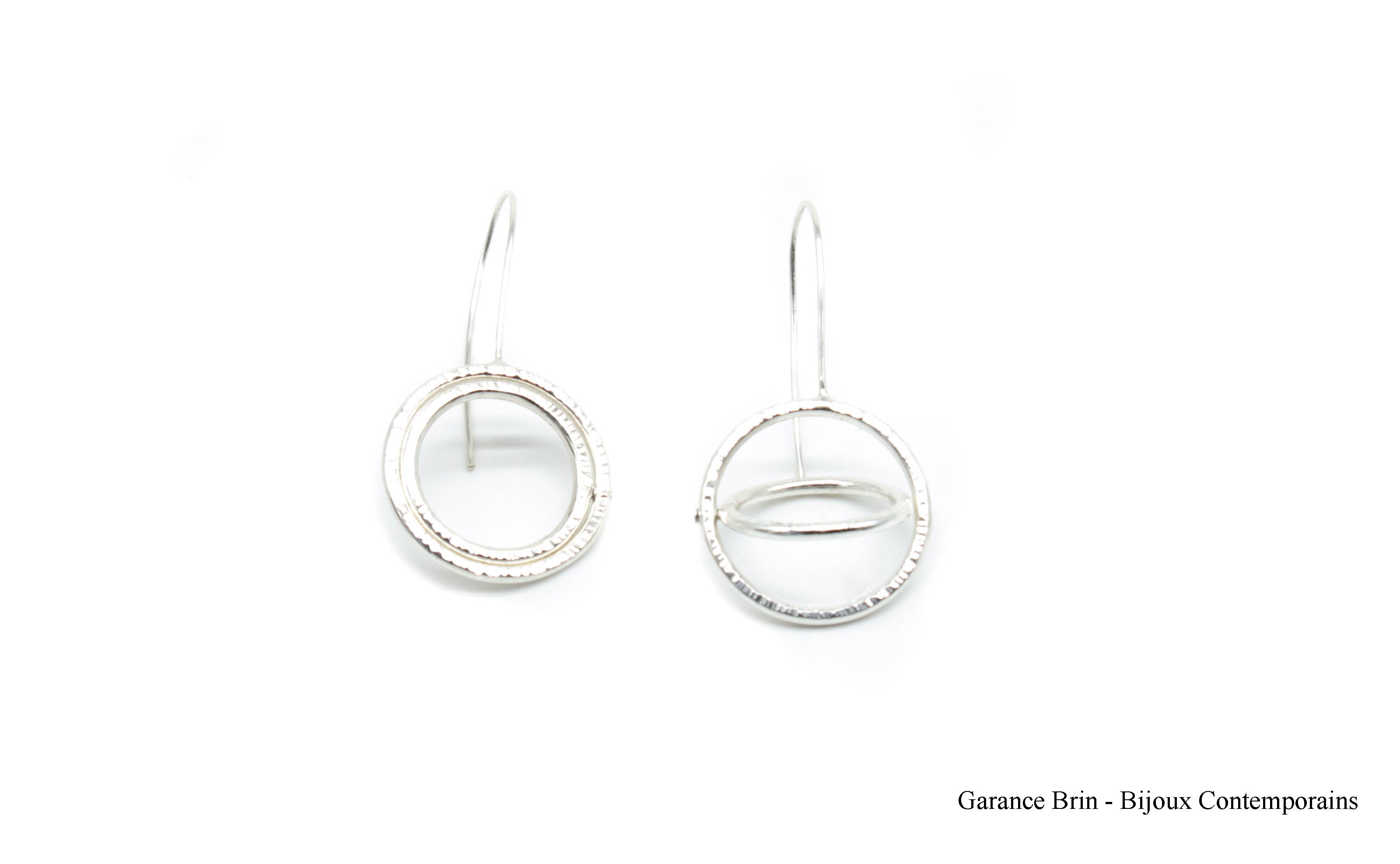 Boucles d'oreilles longues "Rond jumelé" Boucles d'oreilles longues "Rond jumelé"