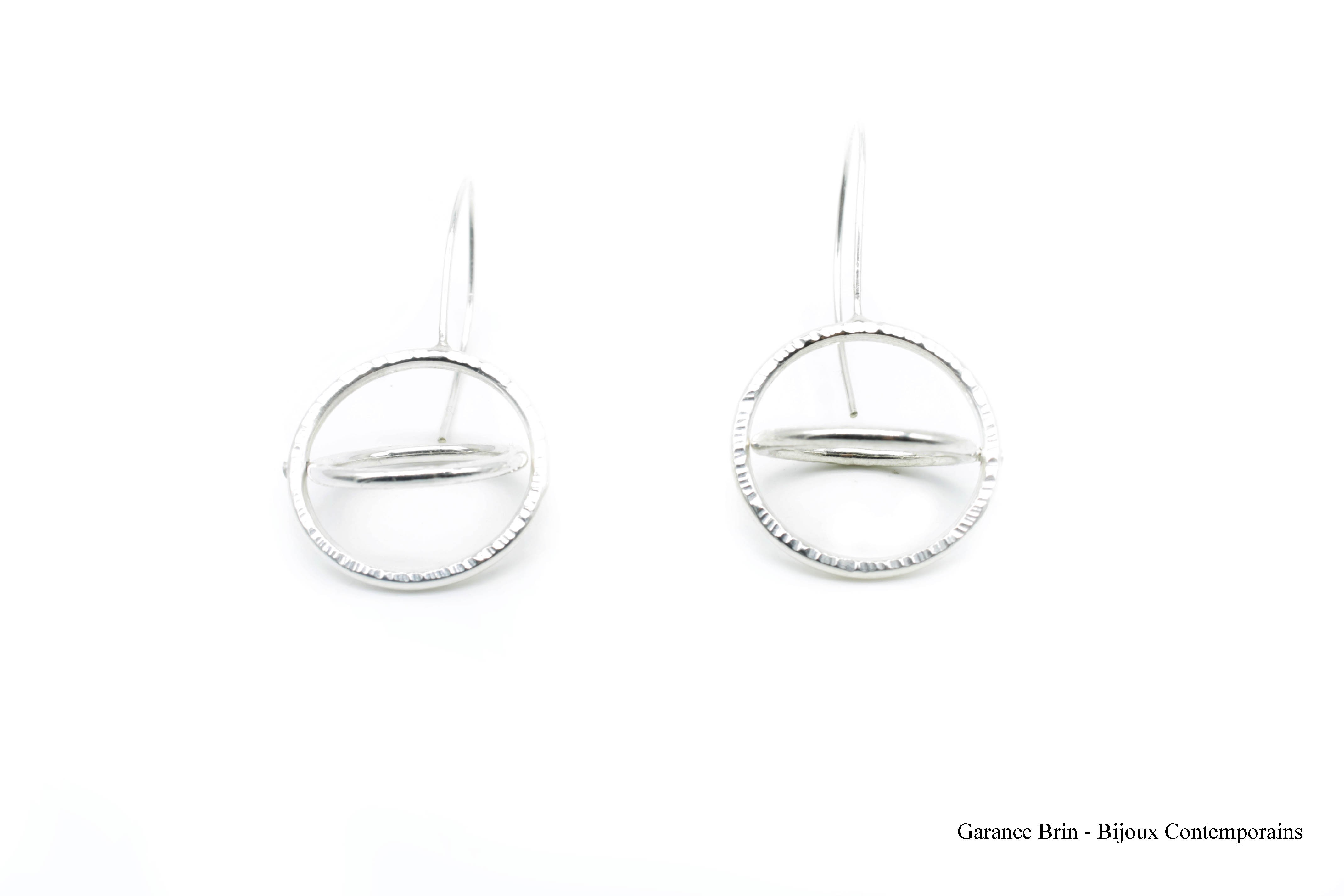 Boucles d'oreilles longues "Rond jumelé" Boucles d'oreilles longues "Rond jumelé"